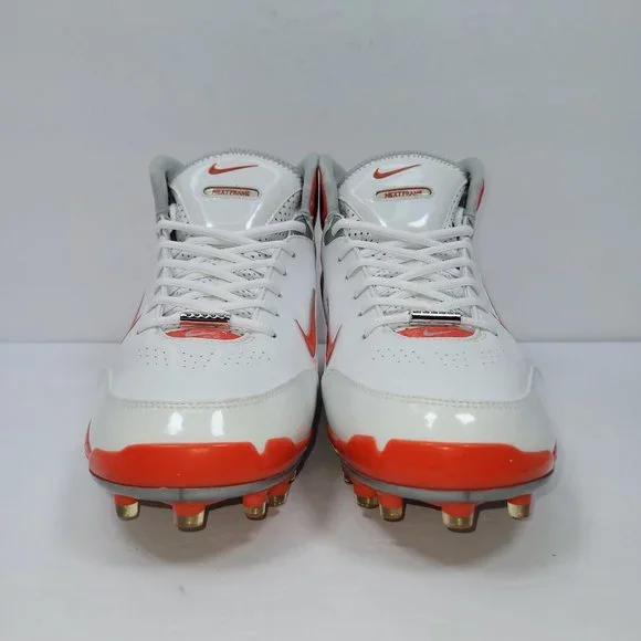 Nike Air Zoom Assassin TD Whi/Orange Mens Football Cleat 316840-182 US Size 13.5 - Picture 6 of 11